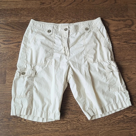 MICHAEL Michael Kors ladies cargo shorts sz.6 cotton beige - Picture 1 of 11